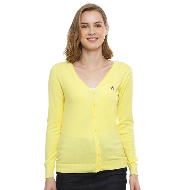 Hush Puppies Pakaian Cardigan Wanita Clarissa In Yellow