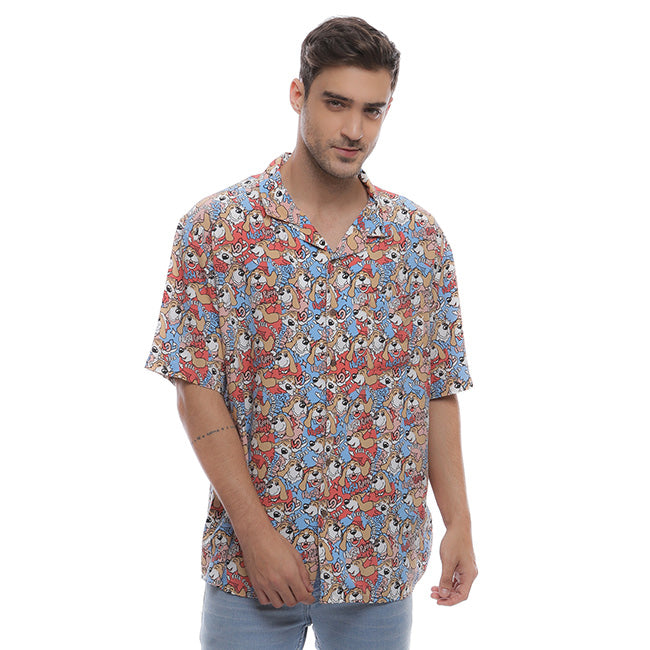 Hush Puppies Pakaian Kemeja Pria Hi-J Expresso In Light Blue