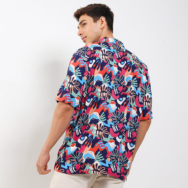 Hush Puppies Pakaian Kemeja Pria Sotcha In Navy