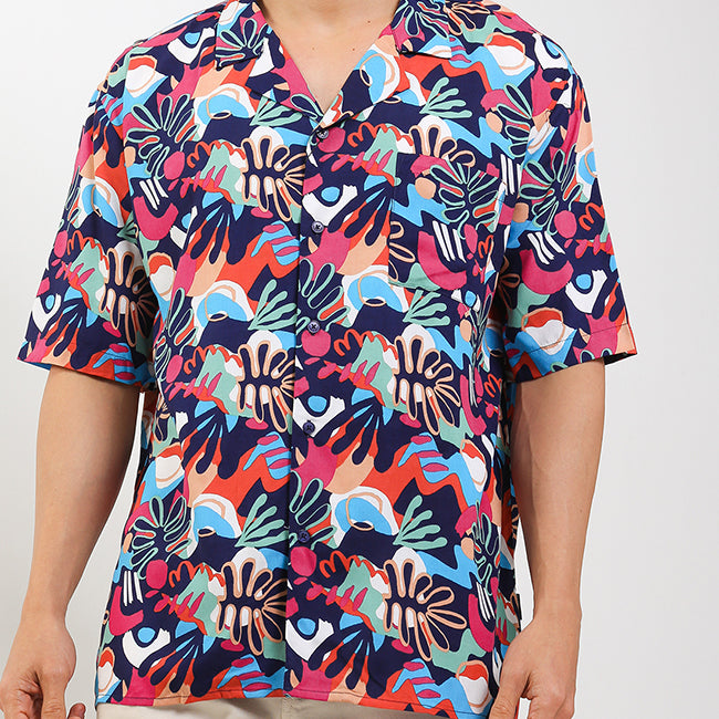 Hush Puppies Pakaian Kemeja Pria Sotcha In Navy