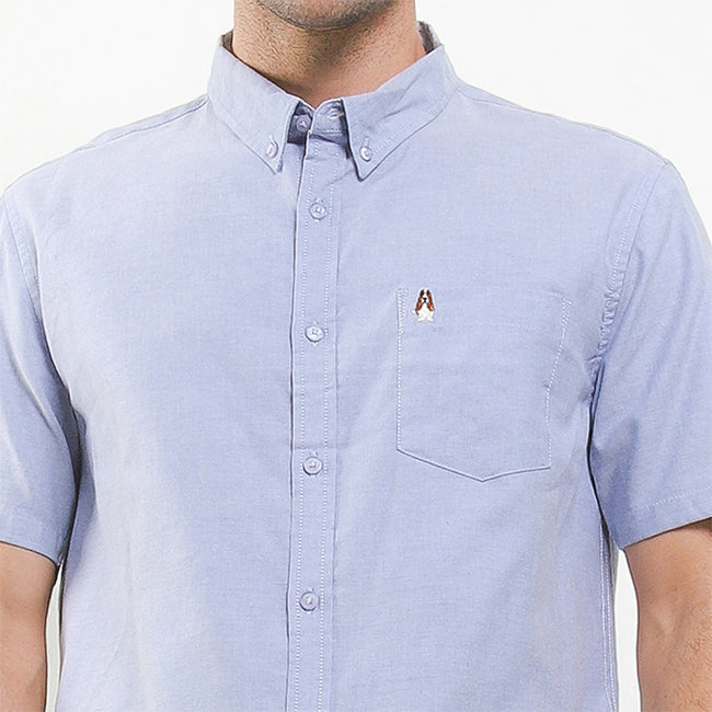 Hush Puppies Pakaian Pria Shirt Dillion 2 In Blue