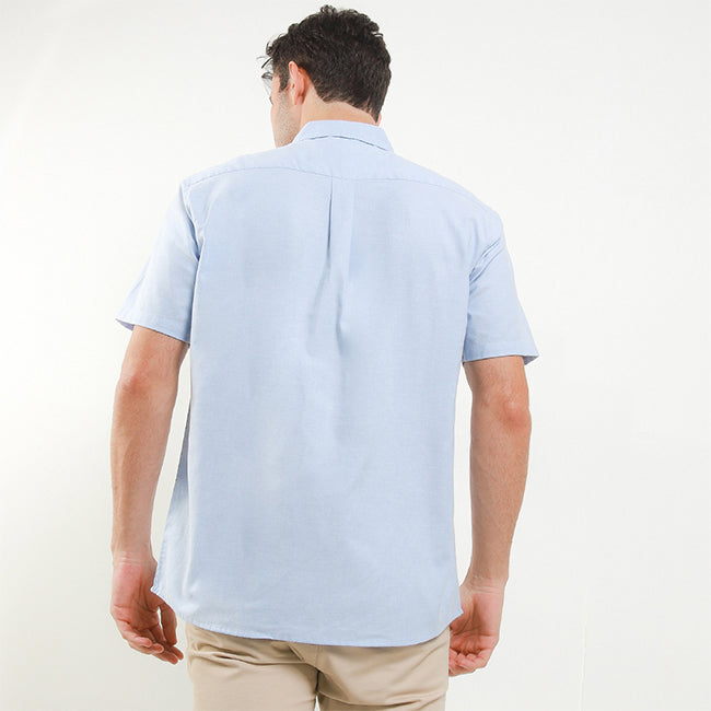 Hush Puppies Pakaian Pria Shirt Dillion 2 In Light Blue