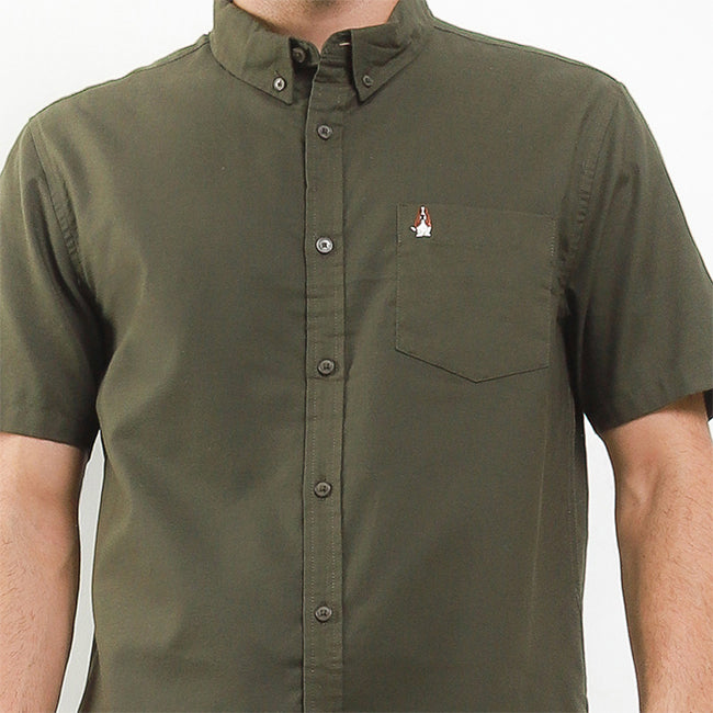 Hush Puppies Pakaian Pria Shirt Dillion 2 In Olive