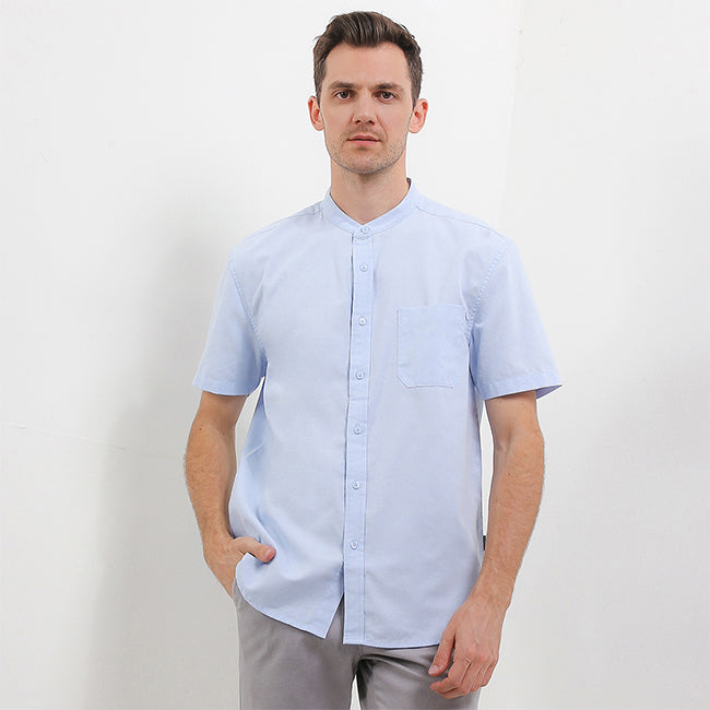 Hush Puppies Pakaian Pria Shirt Bsc Stromboli In Light Blue