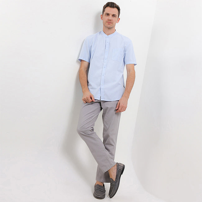 Hush Puppies Pakaian Pria Shirt Bsc Stromboli In Light Blue