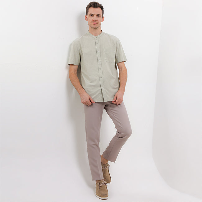 Hush Puppies Pakaian Pria Shirt Bsc Stromboli In Sage