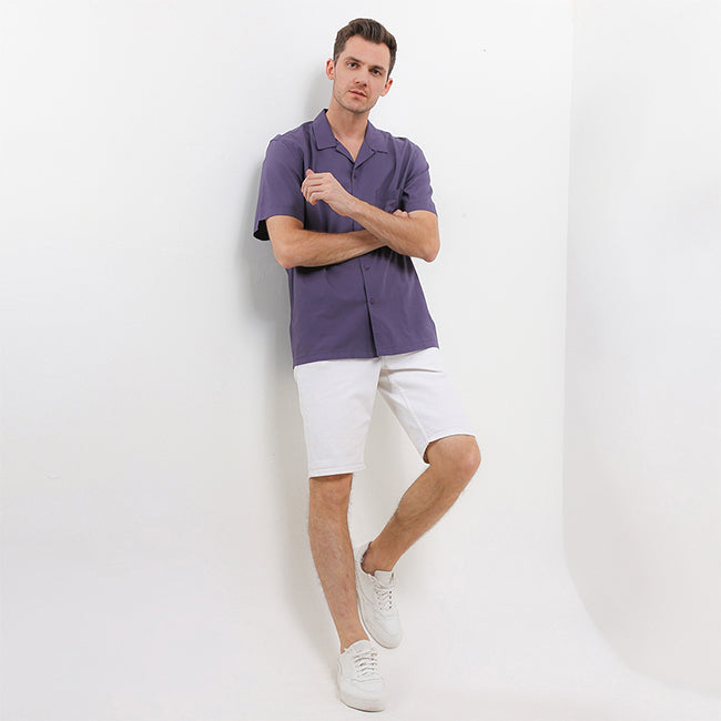 Hush Puppies Pakaian Pria Shirt Josue In Purple