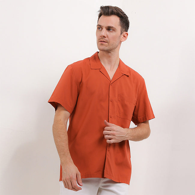 Hush Puppies Pakaian Pria Shirt Josue In Terracota