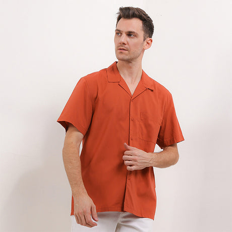 Hush Puppies Pakaian Pria Shirt Josue In Terracota