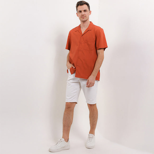 Hush Puppies Pakaian Pria Shirt Josue In Terracota