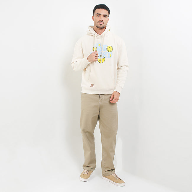 Hush Puppies Men Outerwear Be Kind X Smileyworld Hoodie In Cream