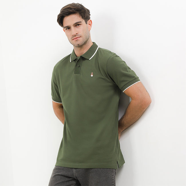 Hush Puppies Pakaian Pria Polo Fore In Green