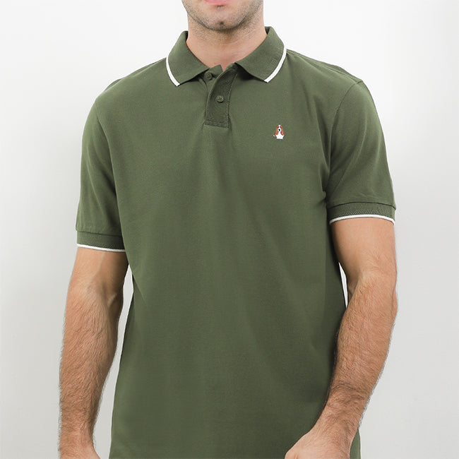 Hush Puppies Pakaian Pria Polo Fore In Green