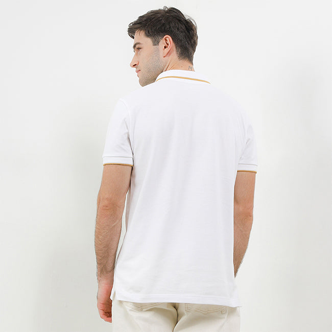 Hush Puppies Pakaian Pria Polo Fore In White