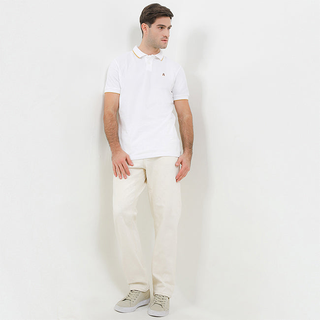 Hush Puppies Pakaian Pria Polo Fore In White