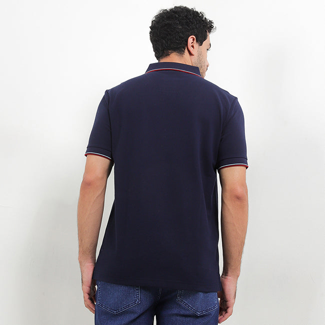 Hush Puppies Pakaian Pria Polo Cord 4 In Navy