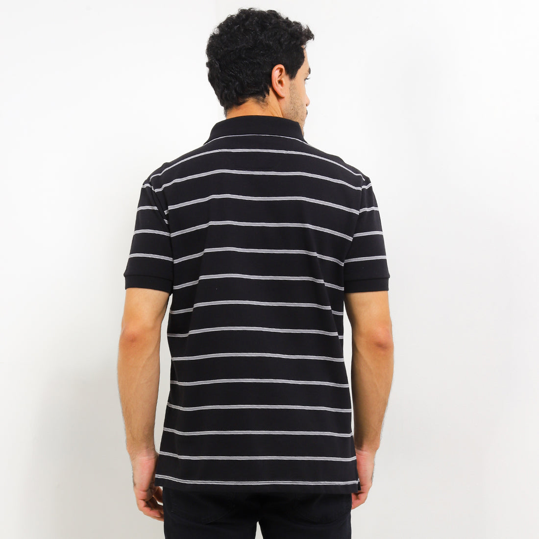 Hush Puppies Pakaian Pria Polo Bsc Morgan In Black