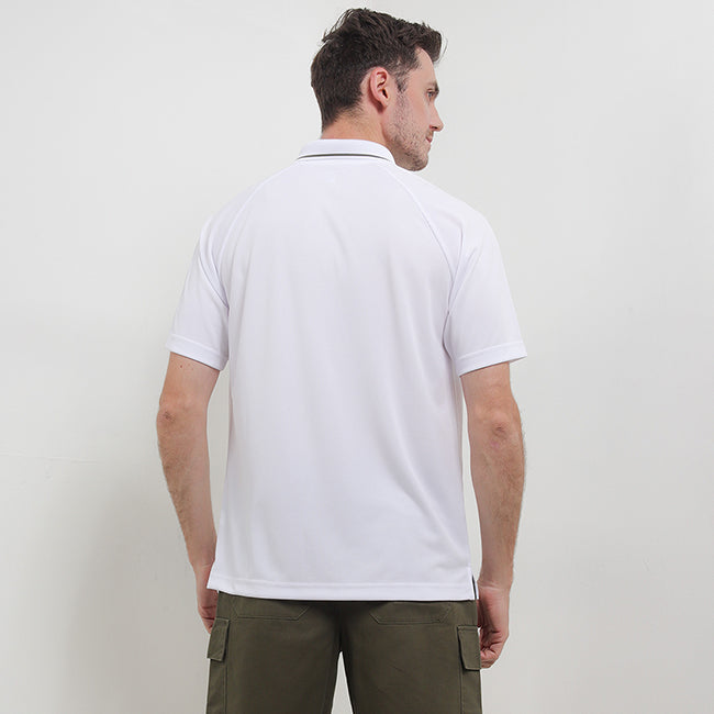 Hush Puppies Pakaian Pria Polo Kennedy In White