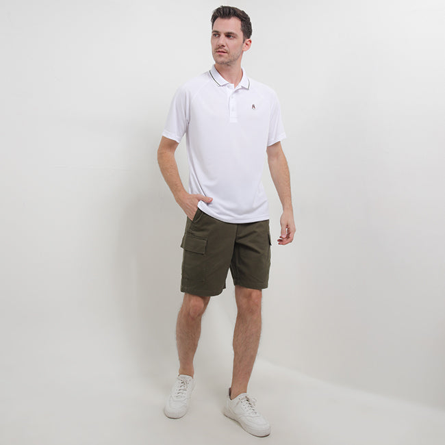 Hush Puppies Pakaian Pria Polo Kennedy In White