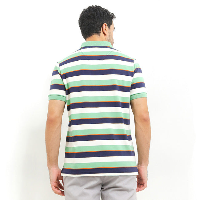 Hush Puppies Pakaian Pria Polo Kenji In Green/Beige