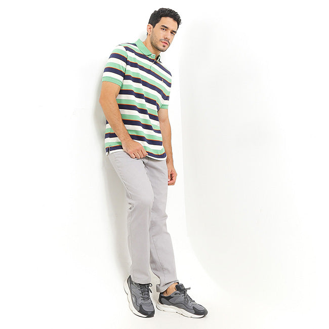 Hush Puppies Pakaian Pria Polo Kenji In Green/Beige