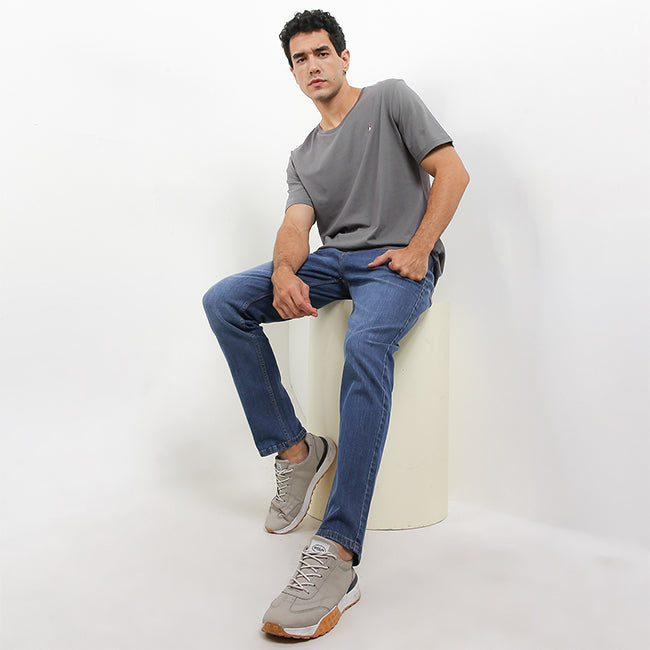 Hush Puppies Pakaian Pria T Shirt Leviero 4 In Dark Grey