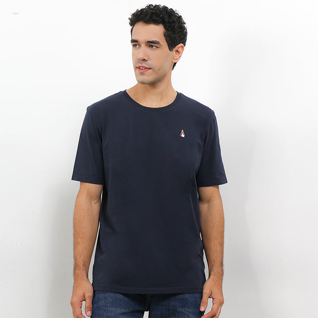 Hush Puppies Pakaian Pria T Shirt Leviero 4 In Navy