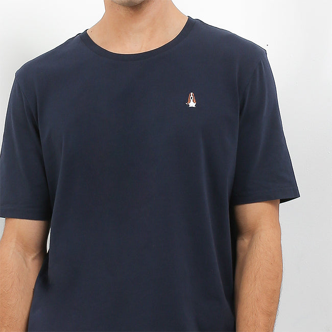 Hush Puppies Pakaian Pria T Shirt Leviero 4 In Navy