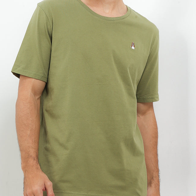 Hush Puppies Pakaian Pria T Shirt Leviero 4 In Olive