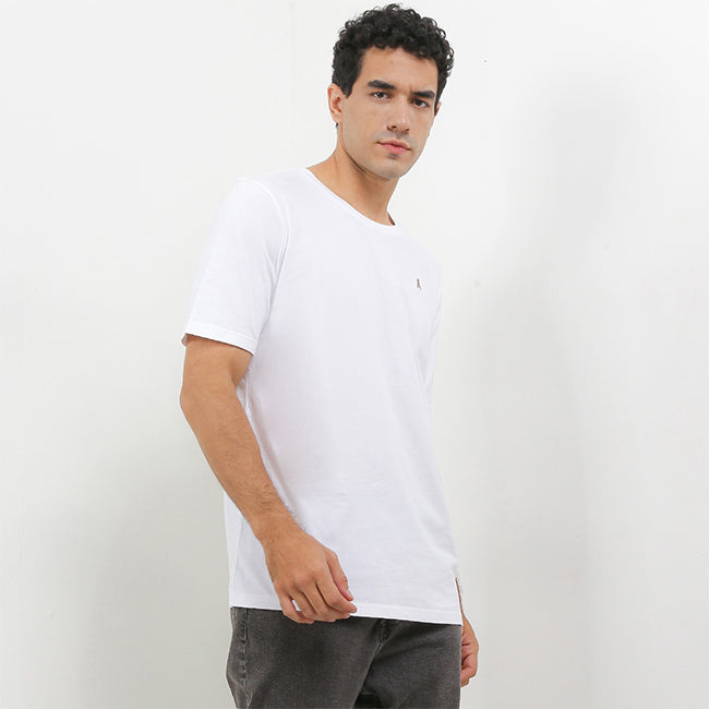 Hush Puppies Pakaian Pria T Shirt Leviero 4 In White