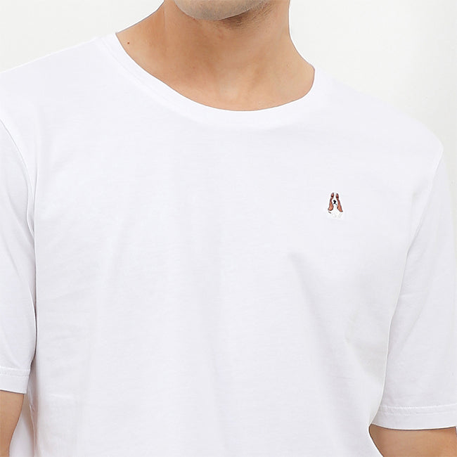 Hush Puppies Pakaian Pria T Shirt Leviero 4 In White