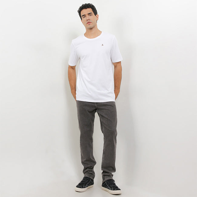 Hush Puppies Pakaian Pria T Shirt Leviero 4 In White