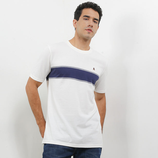 Hush Puppies Pakaian Pria T Shirt Manora In White