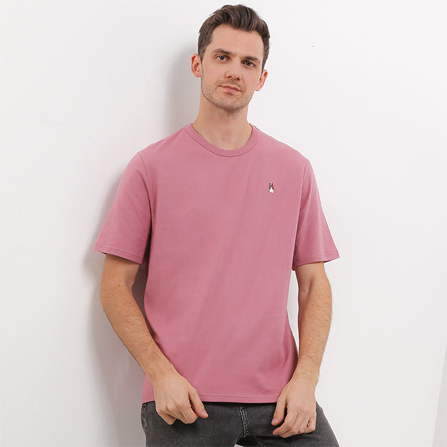 Hush Puppies Pakaian Pria T Shirt Bsc Sandwich In Pink