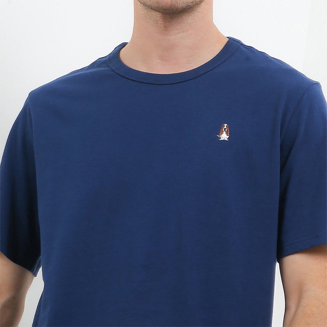 Hush Puppies Pakaian Pria T Shirt Bsc Sandwich In Navy