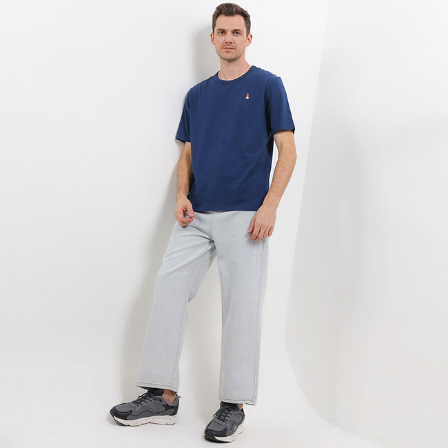 Hush Puppies Pakaian Pria T Shirt Bsc Sandwich In Navy