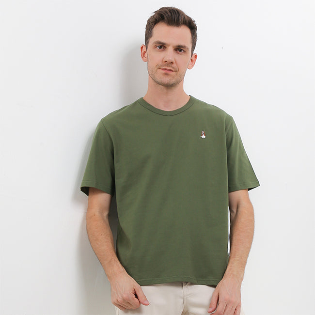 Hush Puppies Pakaian Pria T Shirt Bsc Sandwich In Olive