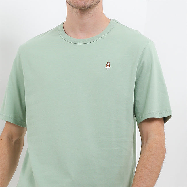 Hush Puppies Pakaian Pria T Shirt Bsc Sandwich In Sage