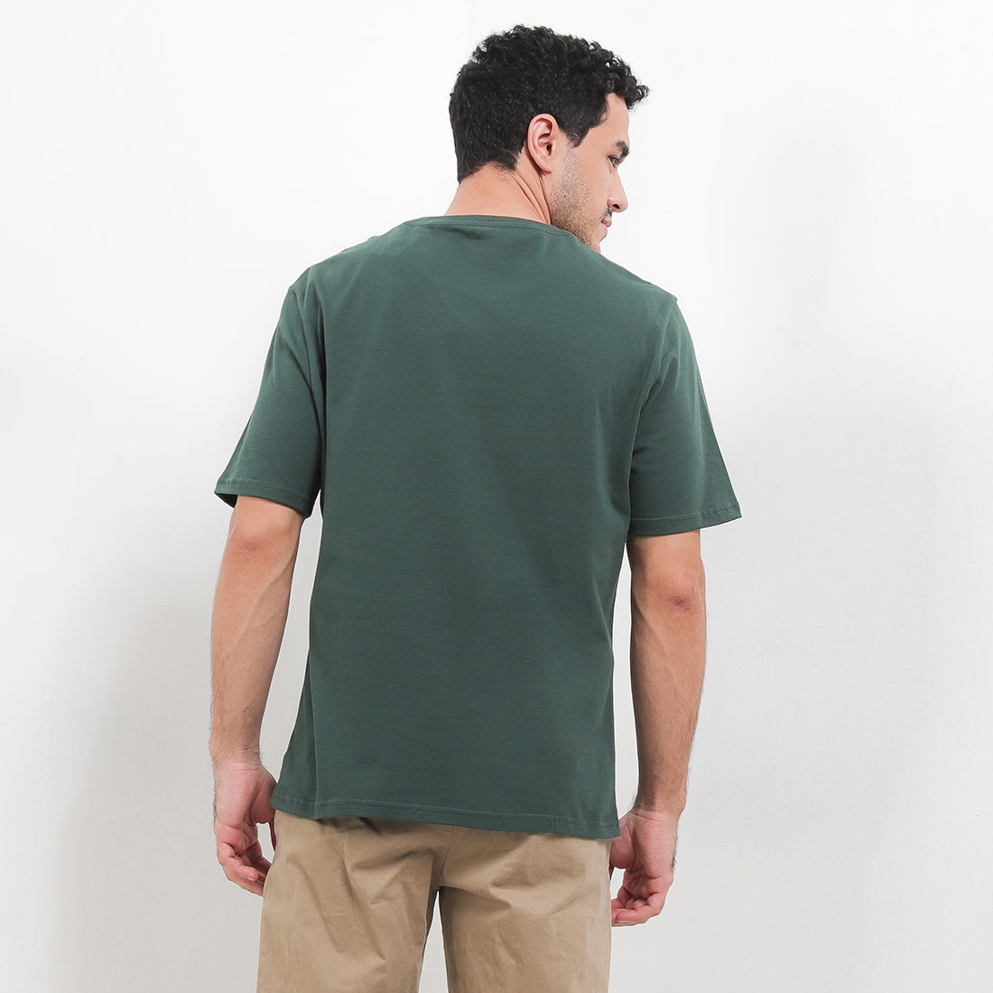 Hush Puppies Pakaian Pria T Shirt Hamish In Olive