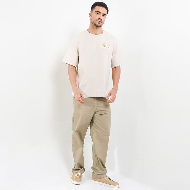 Hush Puppies Men Tops Bassethound X Smileyworld Tee In Beige