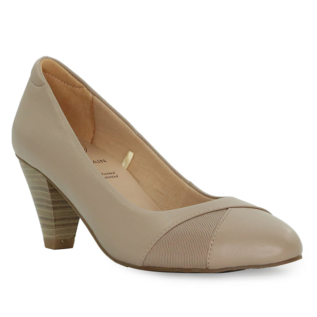 Obermain Sepatu Formal Wanita Agnes Wavy In Almond