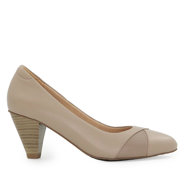 Obermain Sepatu Formal Wanita Agnes Wavy In Almond