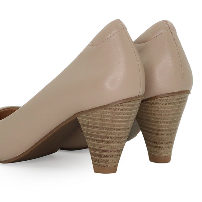 Obermain Sepatu Formal Wanita Agnes Wavy In Almond