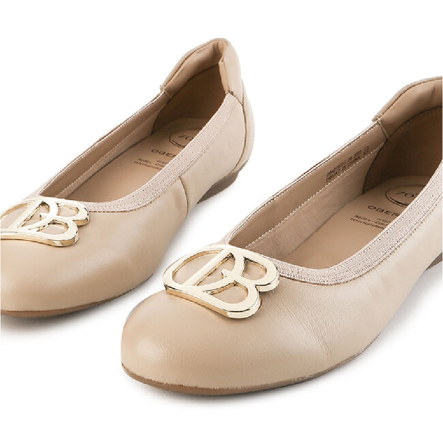 Obermain Sepatu Flats Wanita Harper Eleni In Beige