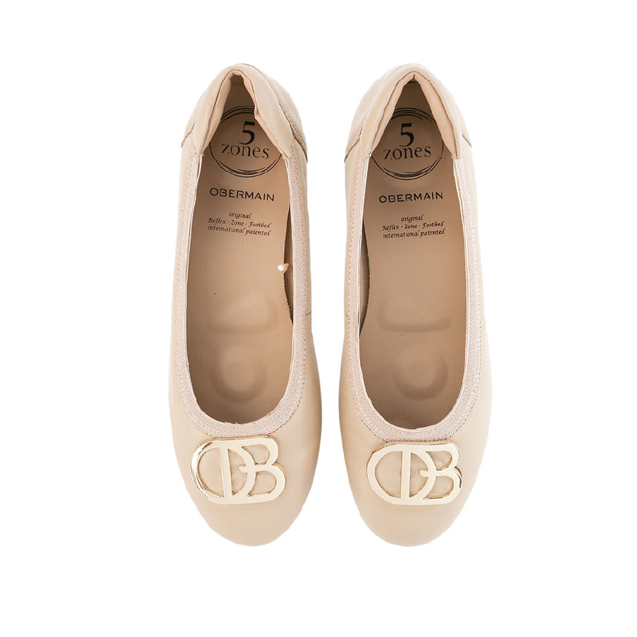 Obermain Sepatu Flats Wanita Harper Eleni In Beige