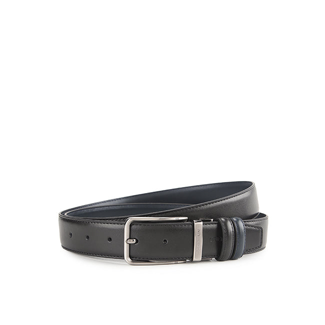 Obermain Aksesoris Unisex Belt Ronald Pin Clip Reversible In Black/Navy