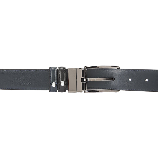 Obermain Aksesoris Unisex Belt Ronald Pin Clip Reversible In Black/Navy