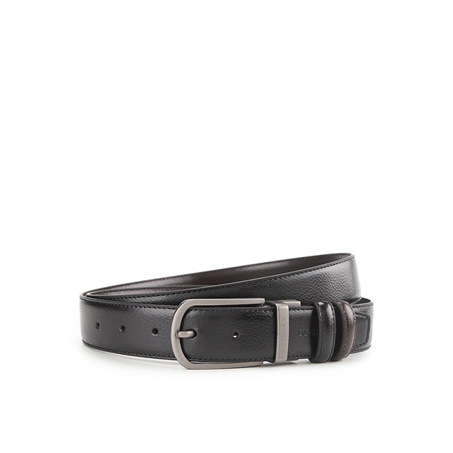 Obermain Aksesoris Unisex Belt Remy Pin Clip Reversible In Black/Brown