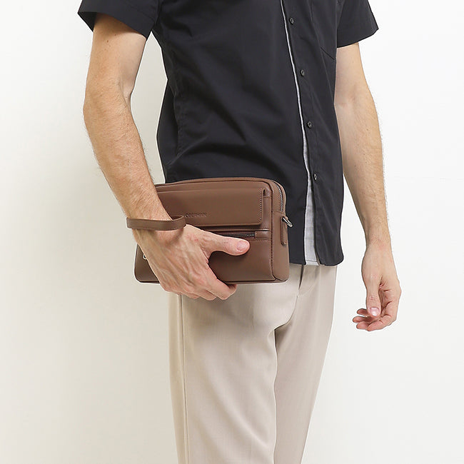 Obermain Men Bags Dutch Clutch-L In Brown