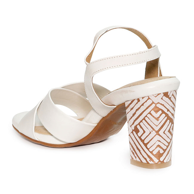 Obermain Sandal Ankle Strap Wanita Miller Angie - Anklestrip In Off White